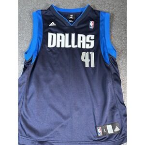 Adidas Dallas Mavericks Dirk Nowitzki Youth Large 2010-2011 NBA Jersey Away